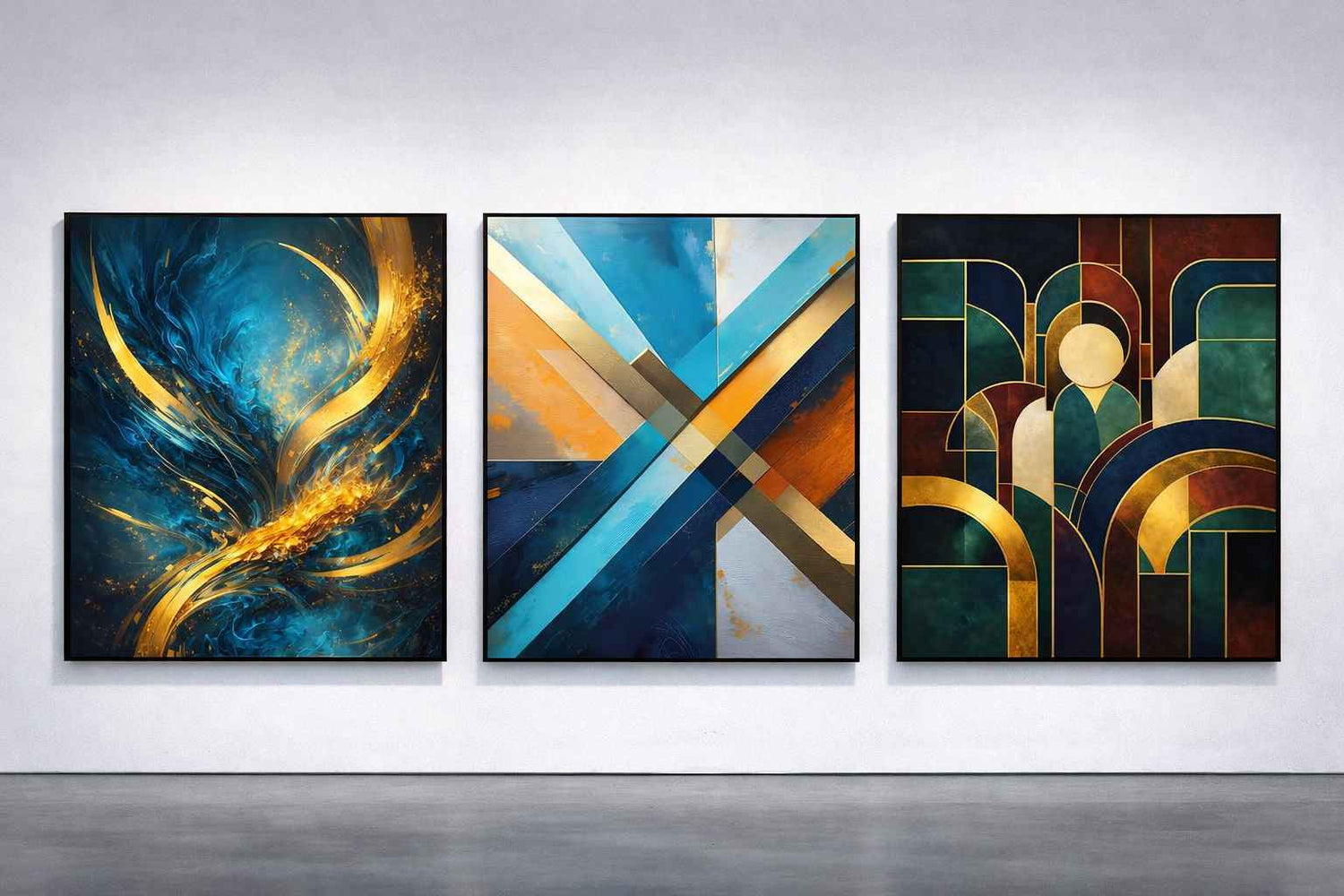 collection de tableaux modernes abstraits