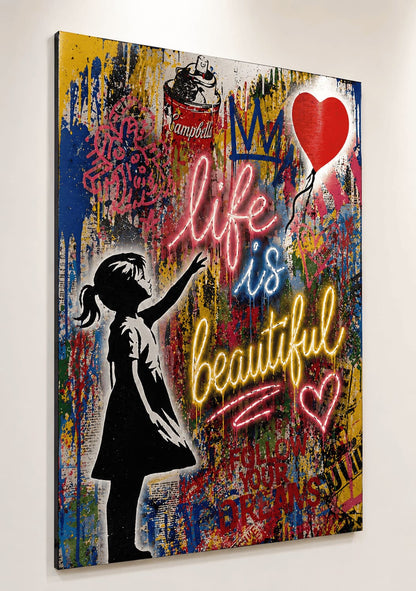 Photo de tableau métal pop art contemporain 