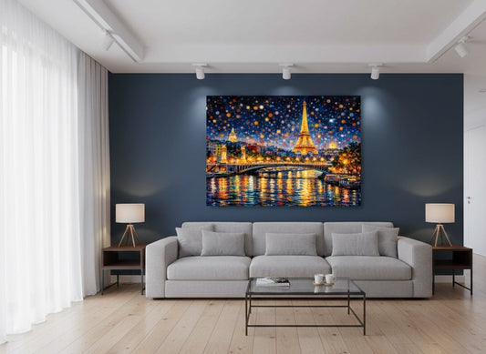 Tableau ville lumière
