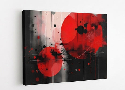 Vue de profil révélant les contrastes rouges et noirs, les textures et la qualité d'impression premium
