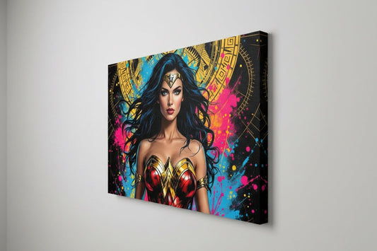 Tableau super héros féminin moderne
