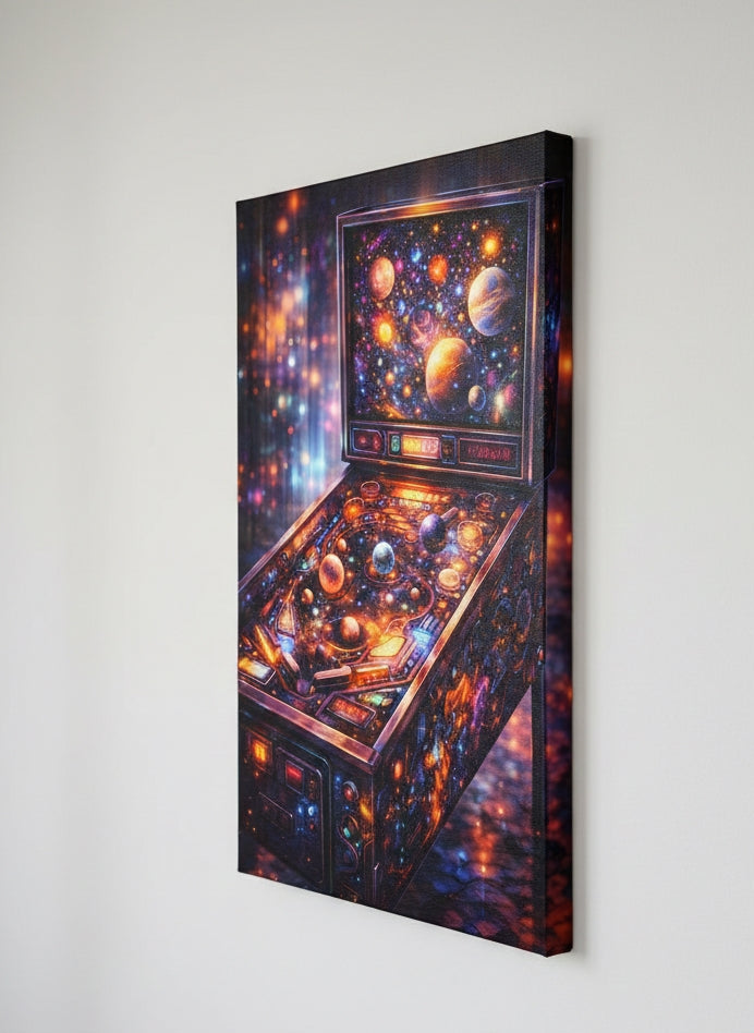 Détails lumineux néon et univers cosmique dans un style rétro-futuriste
