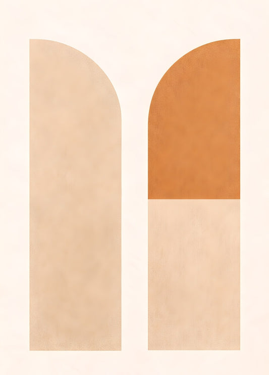 Tableau minimaliste arches vue de face
