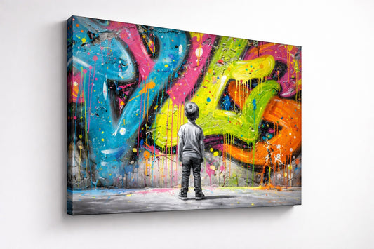 Tableau street art moderne
