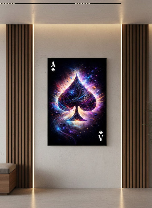 Tableau mural design as cosmique pour salon moderne et intérieur contemporain
