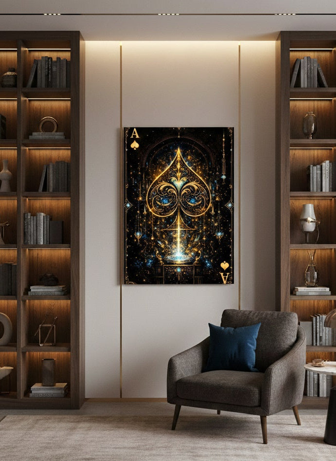 Tableau mural design as royal pour salon chic et intérieur haut de gamme

