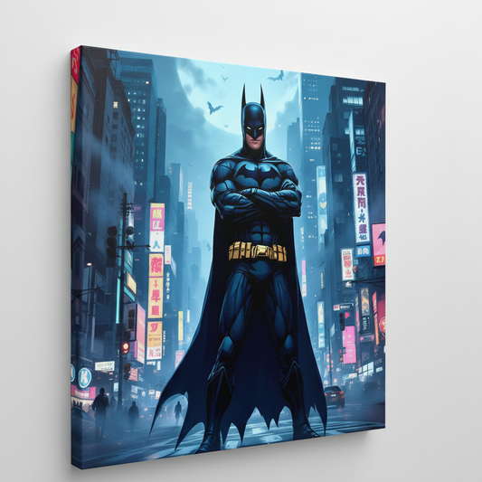 toile Art mural Batman ambiance urbaine
