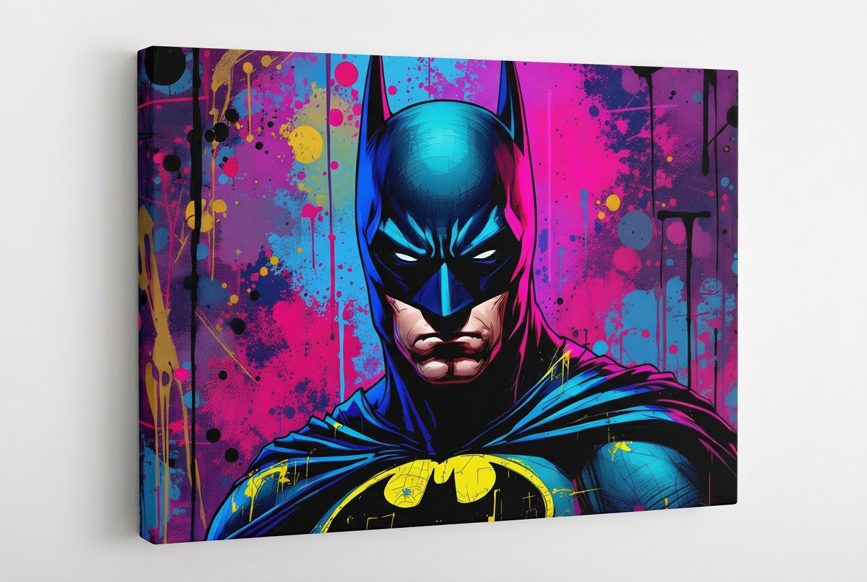Tableau mural Batman style comics street art

