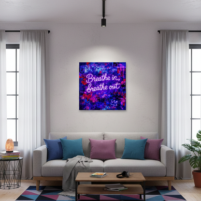 Tableau pop art message inspirant intérieur
