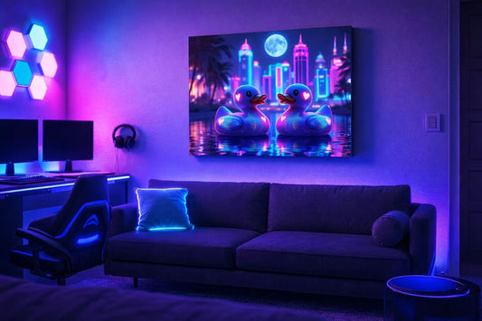 Décoration murale animale pop et romantique
