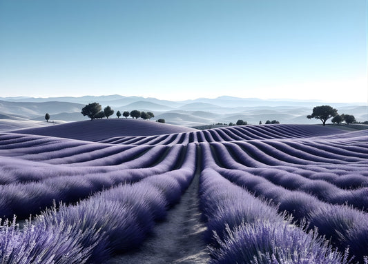 Photographie artistique champs de lavande
