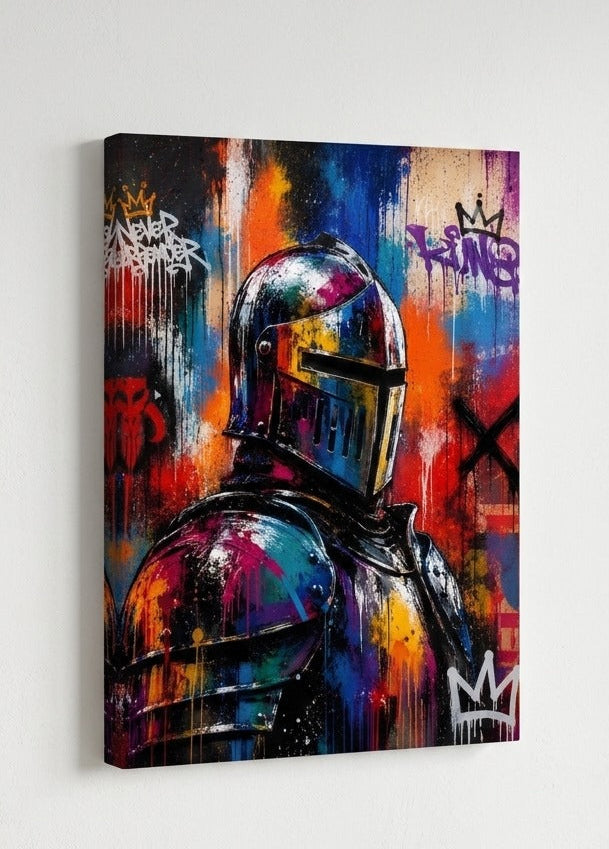 Vue de profil du tableau révélant la qualité d'impression et les effets métalliques sur aluminium dibond
