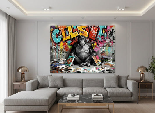 Tableau mural design culture urbaine moderne et expressive
