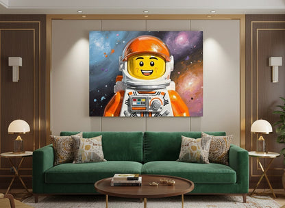 déco murale culture pop chambre moderne bureau créatif univers cosmique
