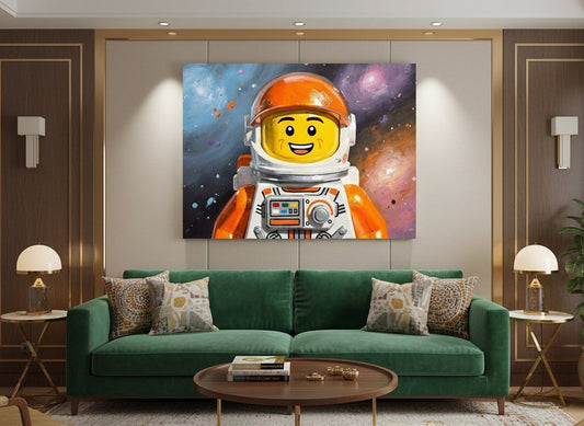 déco murale culture pop chambre moderne bureau créatif univers cosmique
