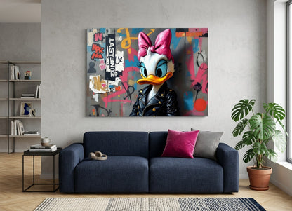 Tableau mural Daisy Duck street art moderne
