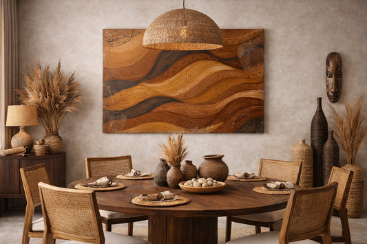 Tableau mural afro bohème contemporain
