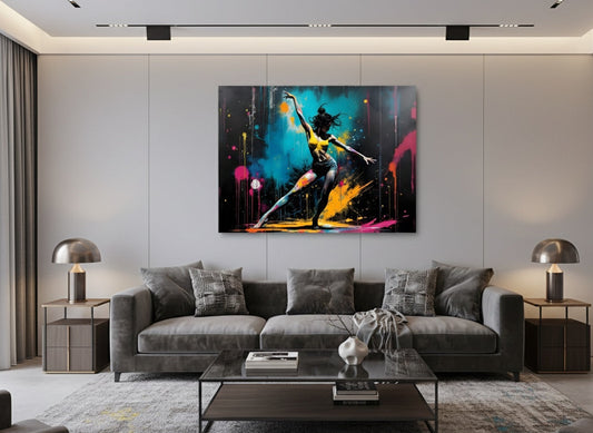 Décoration murale danse artistique contemporaine
