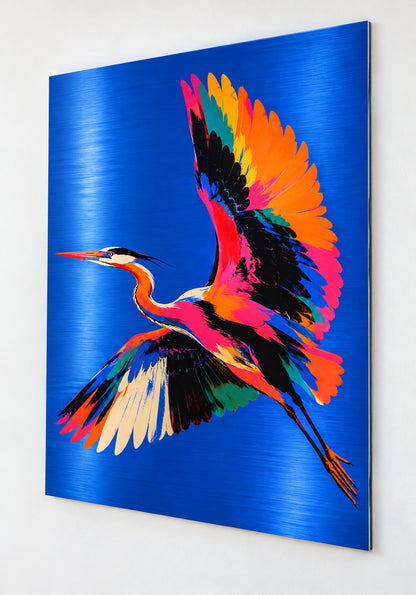 Tableau Envol Chromatique imprimé sur aluminium
