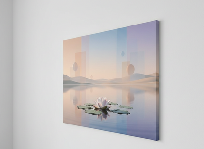 Œuvre calme sur toile châssis bois
