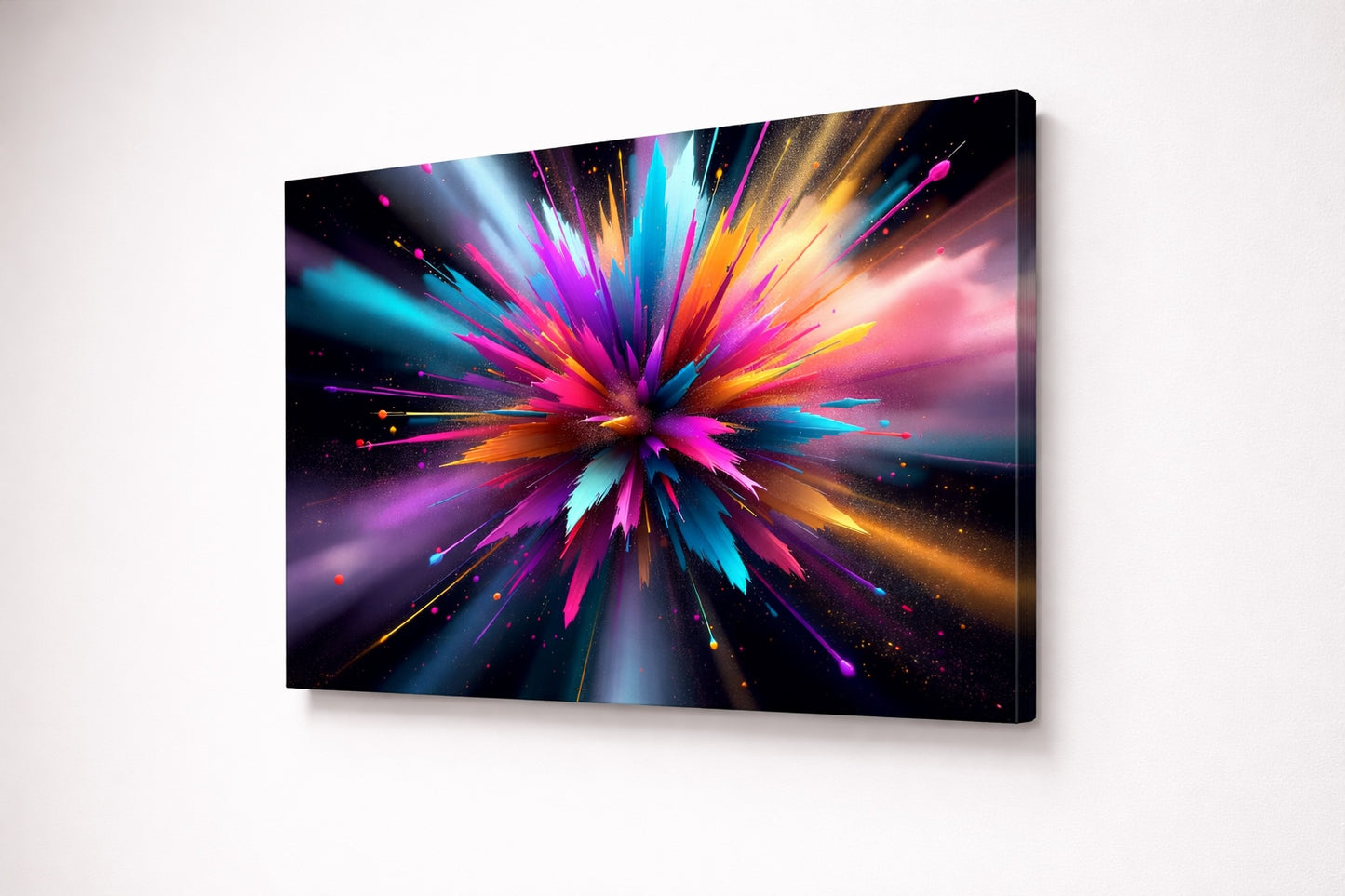 Tableau mural design abstrait lumineux pour intérieur contemporain
