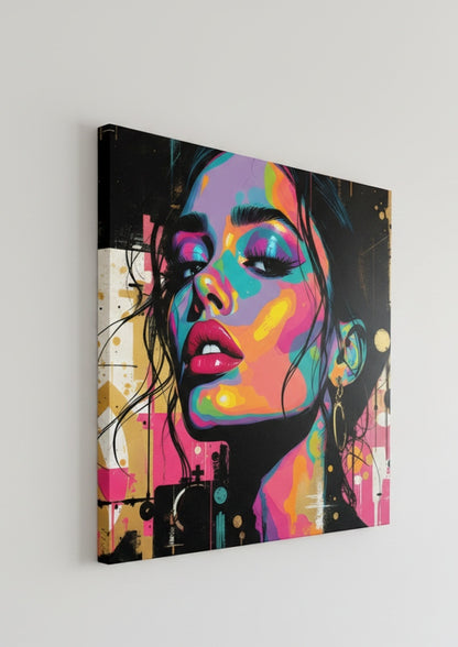 Femme Chromatique – Portrait pop art contemporain