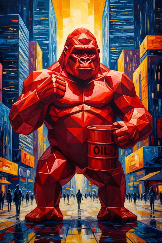 Tableau gorille pop art colosse urbain
