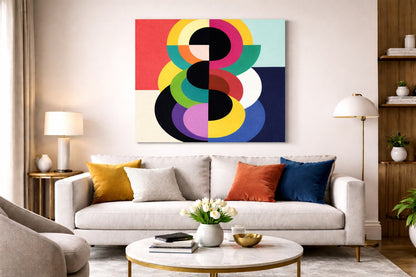 Vue rapprochée des superpositions géométriques et textures modernes
