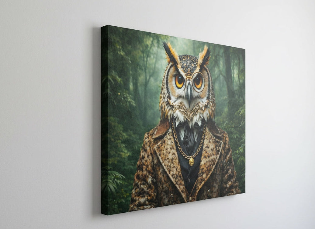 Tableau hibou élégant decor
