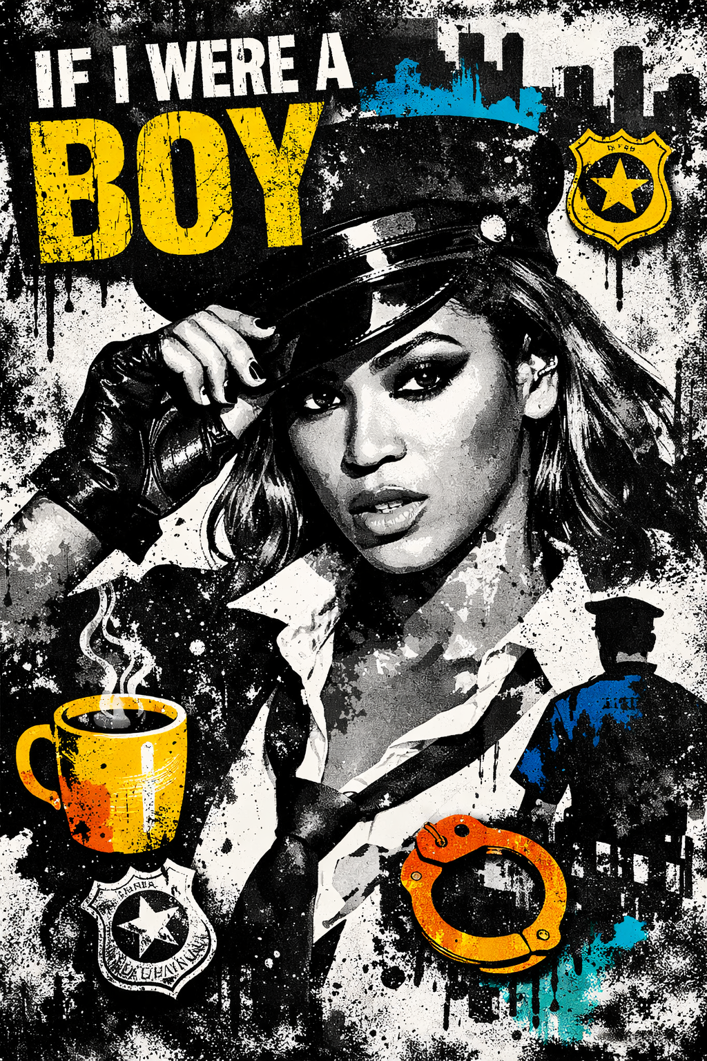 Tableau pop art Beyoncé
