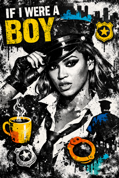 Tableau pop art Beyoncé

