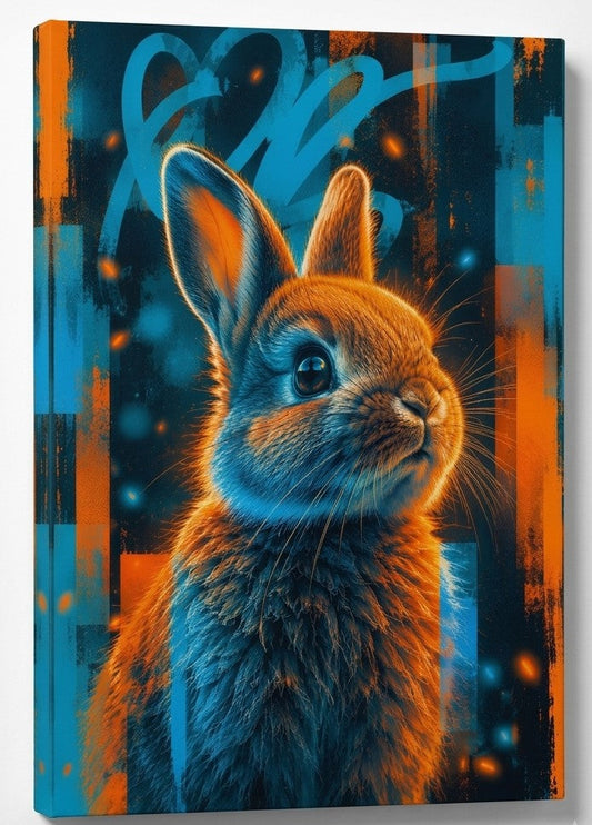 Vue de profil révélant la finesse de la fourrure, les reflets orangés et la qualité d’impression
