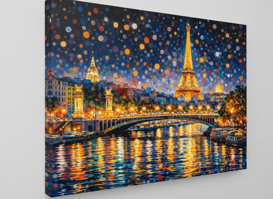 Tableau Paris nocturne
