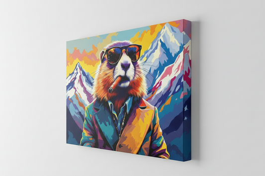 Marmotte costume art animal original
