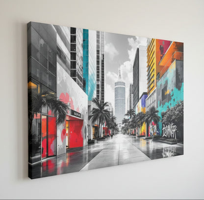 tableau urbain Miami street art
