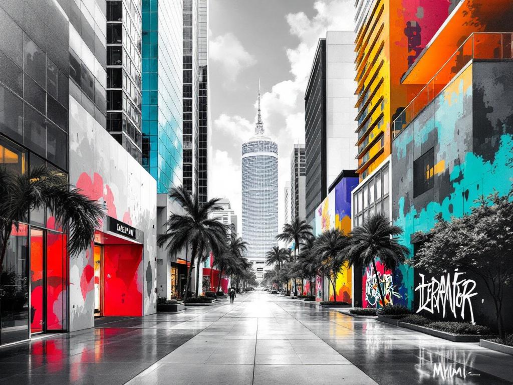 tableau Miami architecture contemporaine
