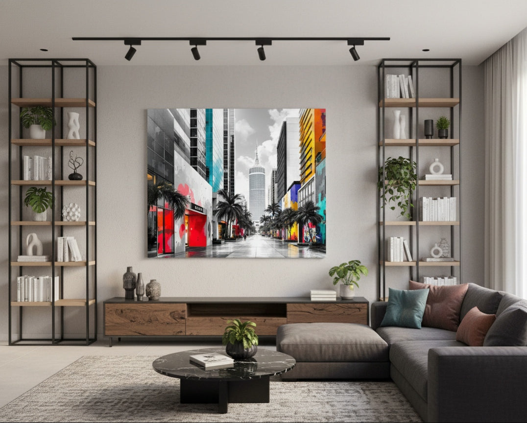 tableau mural ville iconique Miami
