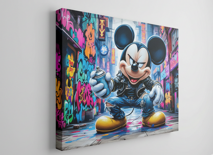 Tableau Mickey pop art pour décoration murale contemporaine
