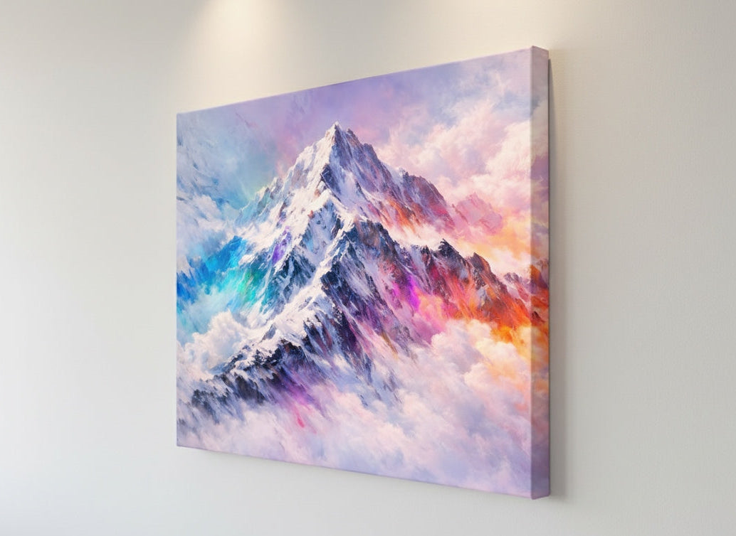 Détails éclats lumineux et relief alpin contemporain
