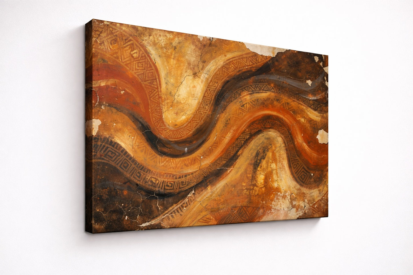 Détail de texture abstraite aux influences africaines
