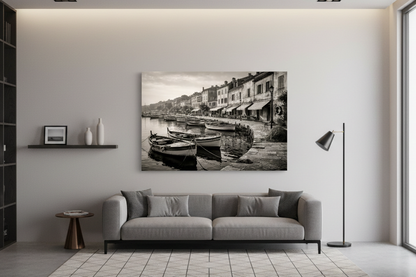 Photographie d’art noir et blanc en décoration murale élégante
