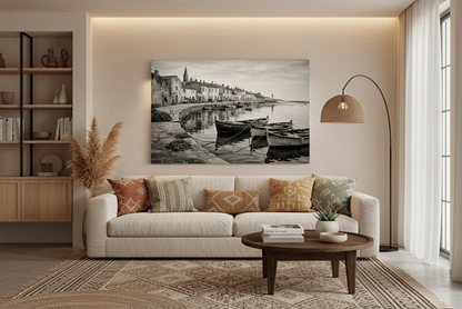 Photographie d’art noir et blanc maritime en décoration murale
