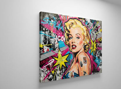 Portrait pop art hollywoodien
