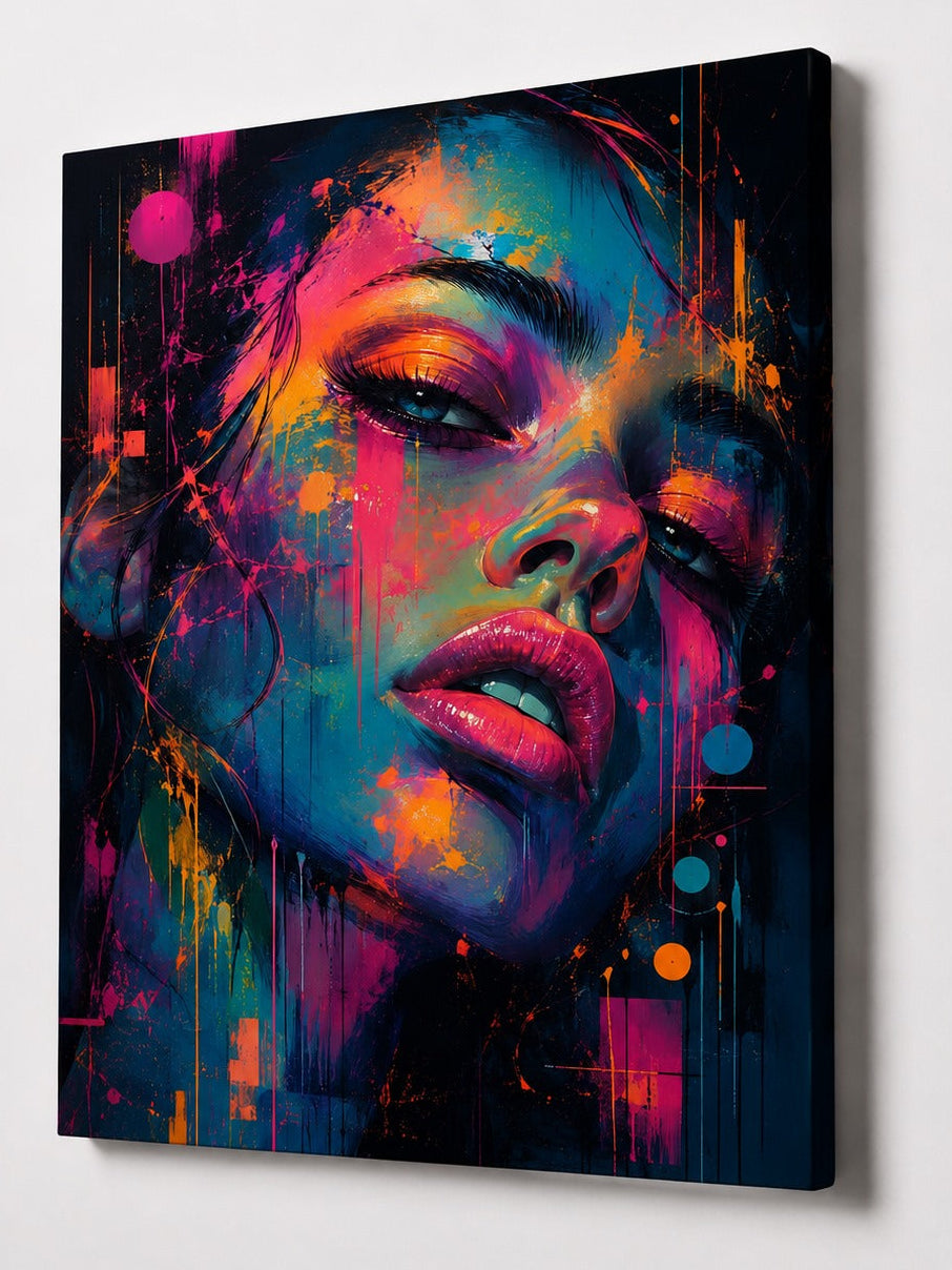 Portrait pop art contemporain
