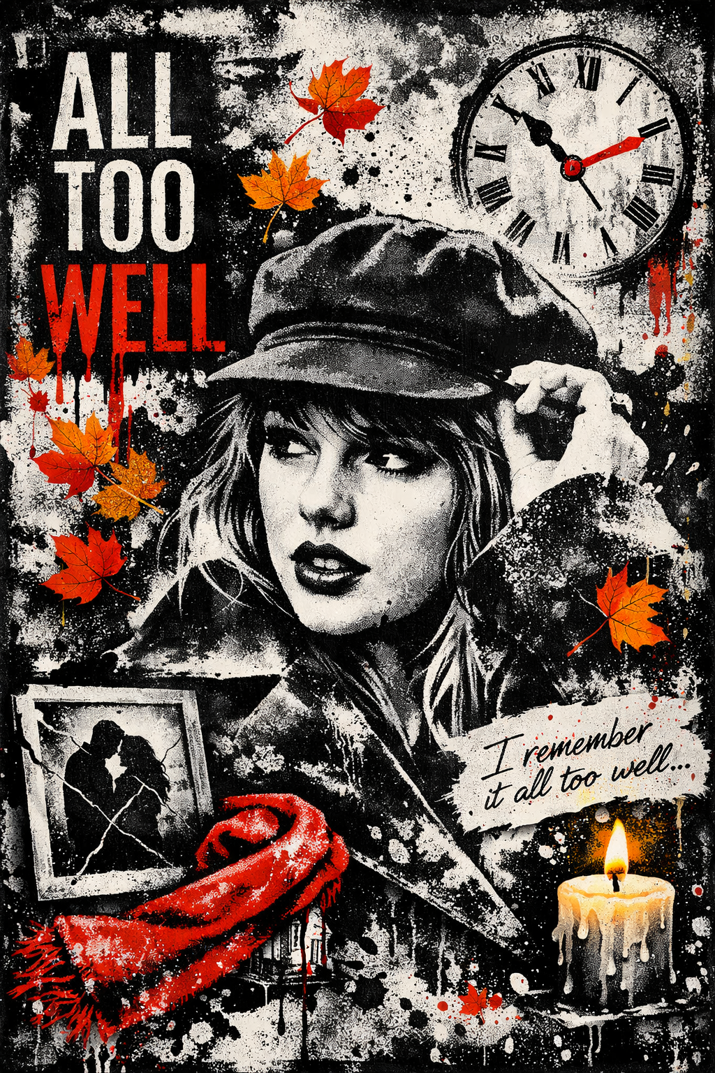 Tableau pop art musical Taylor Swift
