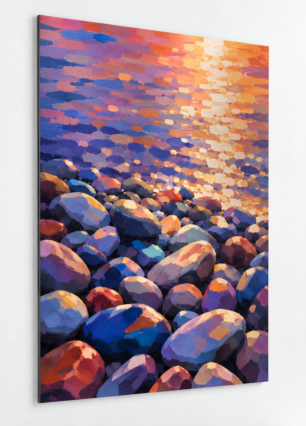 Tableau Reflets du Soir imprimé sur aluminium
