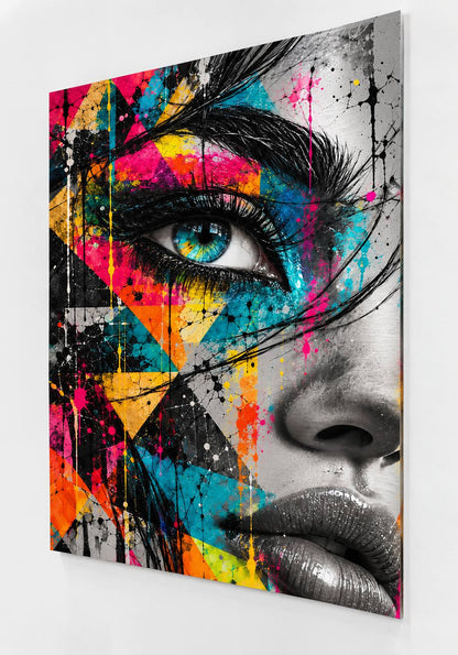 Tableau Regard Électrique imprimé sur aluminium

