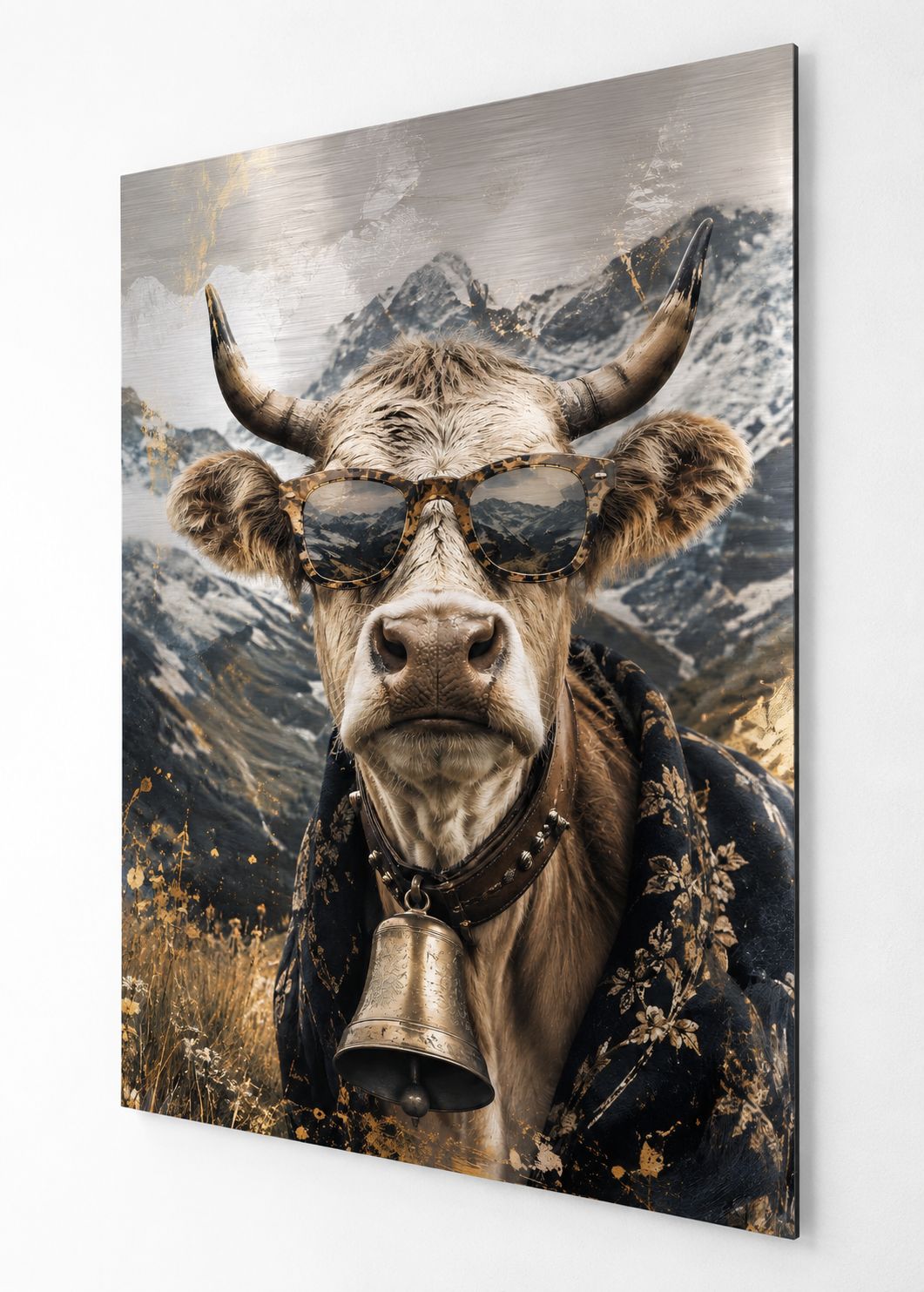 Tableau Reine des Alpages imprimé sur aluminium
