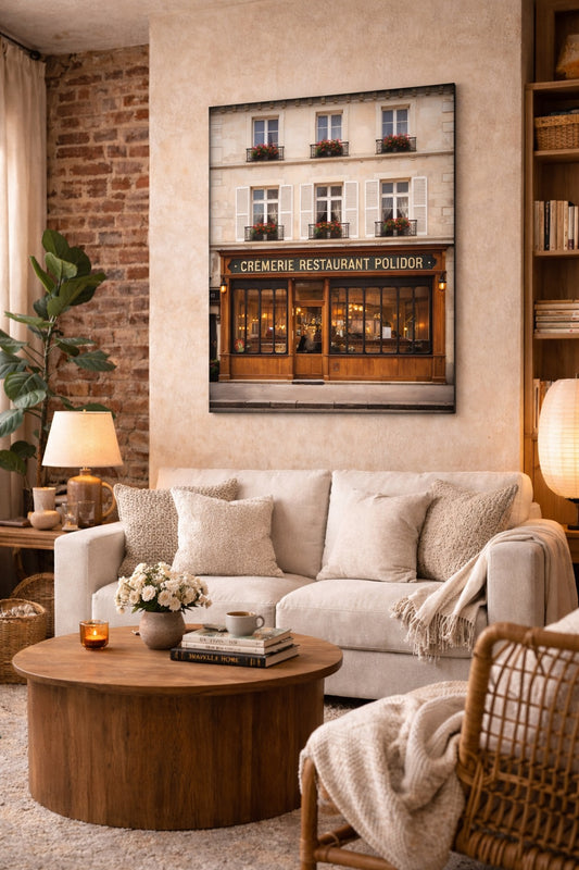 Tableau bistrot parisien
