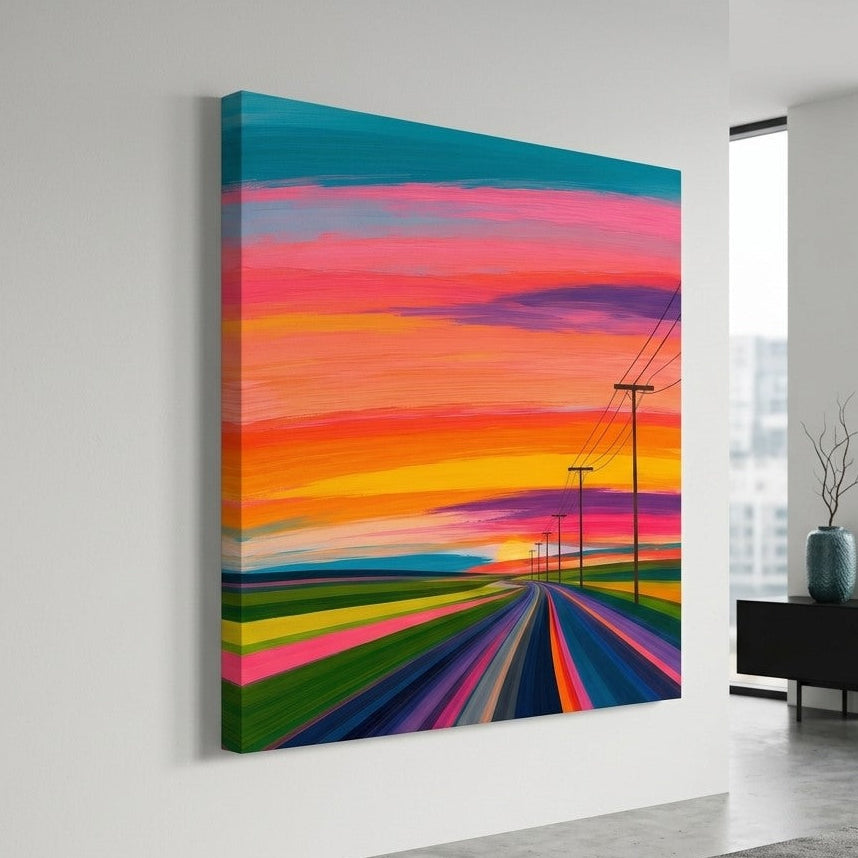 Vue de profil révélant la qualité d'impression et les couleurs éclatantes sur aluminium dibond
